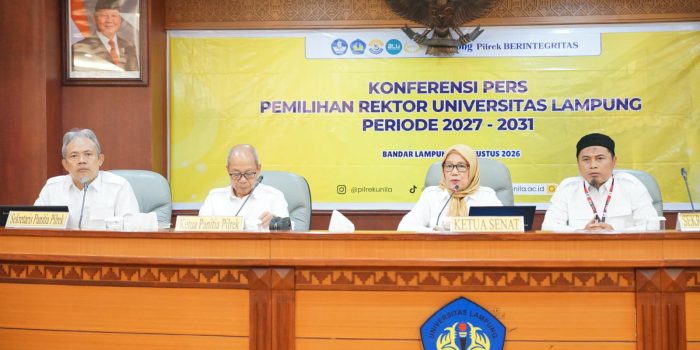 Unila Siap Memulai Pemilihan Rektor Periode 2027โ2031 Secara Terbuka dan Berintegritas